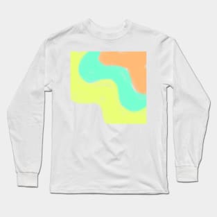 Colorful watercolor abstract texture art design Long Sleeve T-Shirt